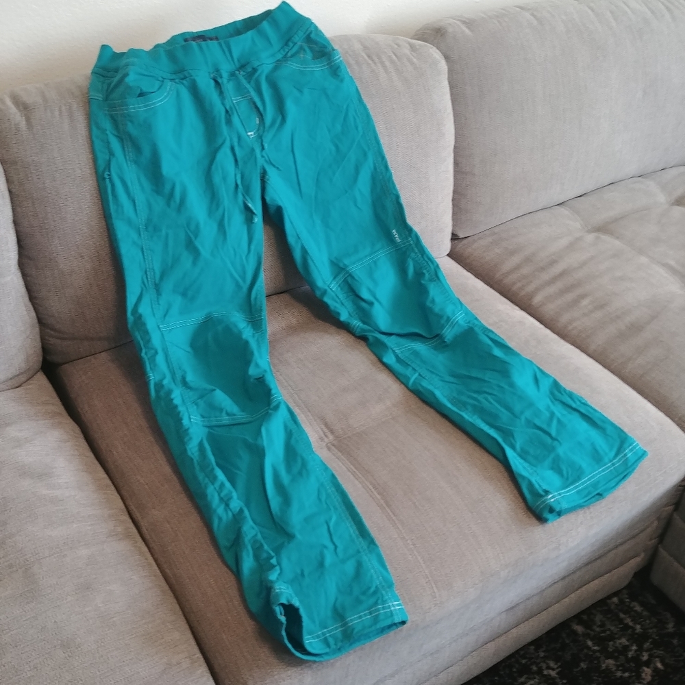 Medium Prana Avril Pants Dragonfly Blue/Green